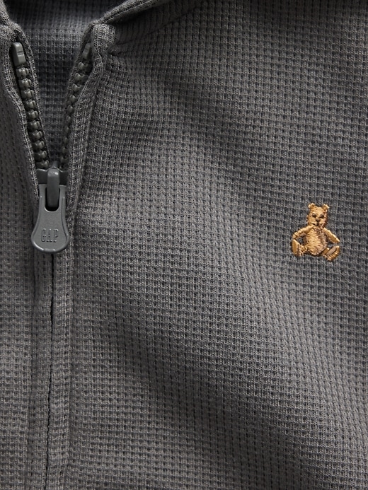 Image number 4 showing, Baby & Toddler Waffle Zip Hoodie
