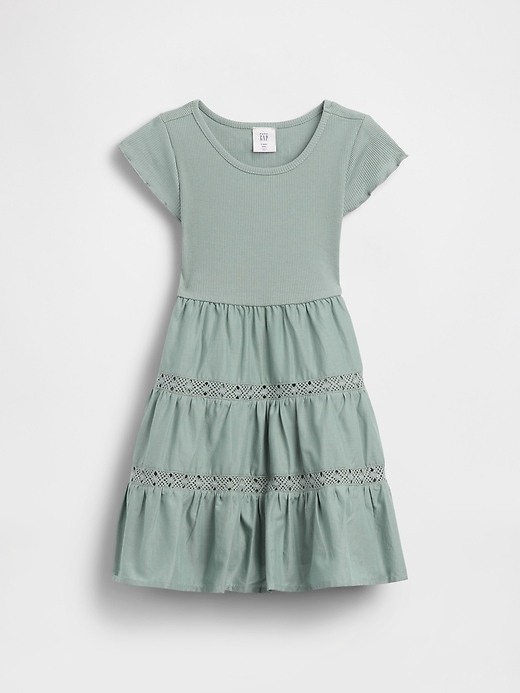 Image number 2 showing, Baby & Toddler Tiered Lace-Trim Dress