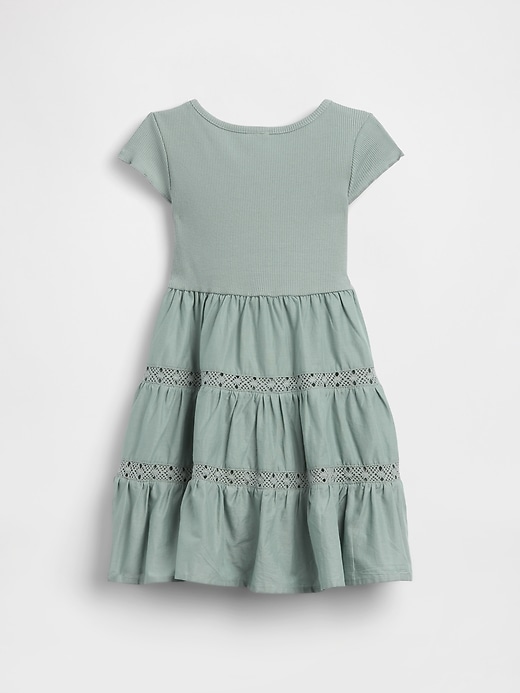 Image number 3 showing, Baby & Toddler Tiered Lace-Trim Dress
