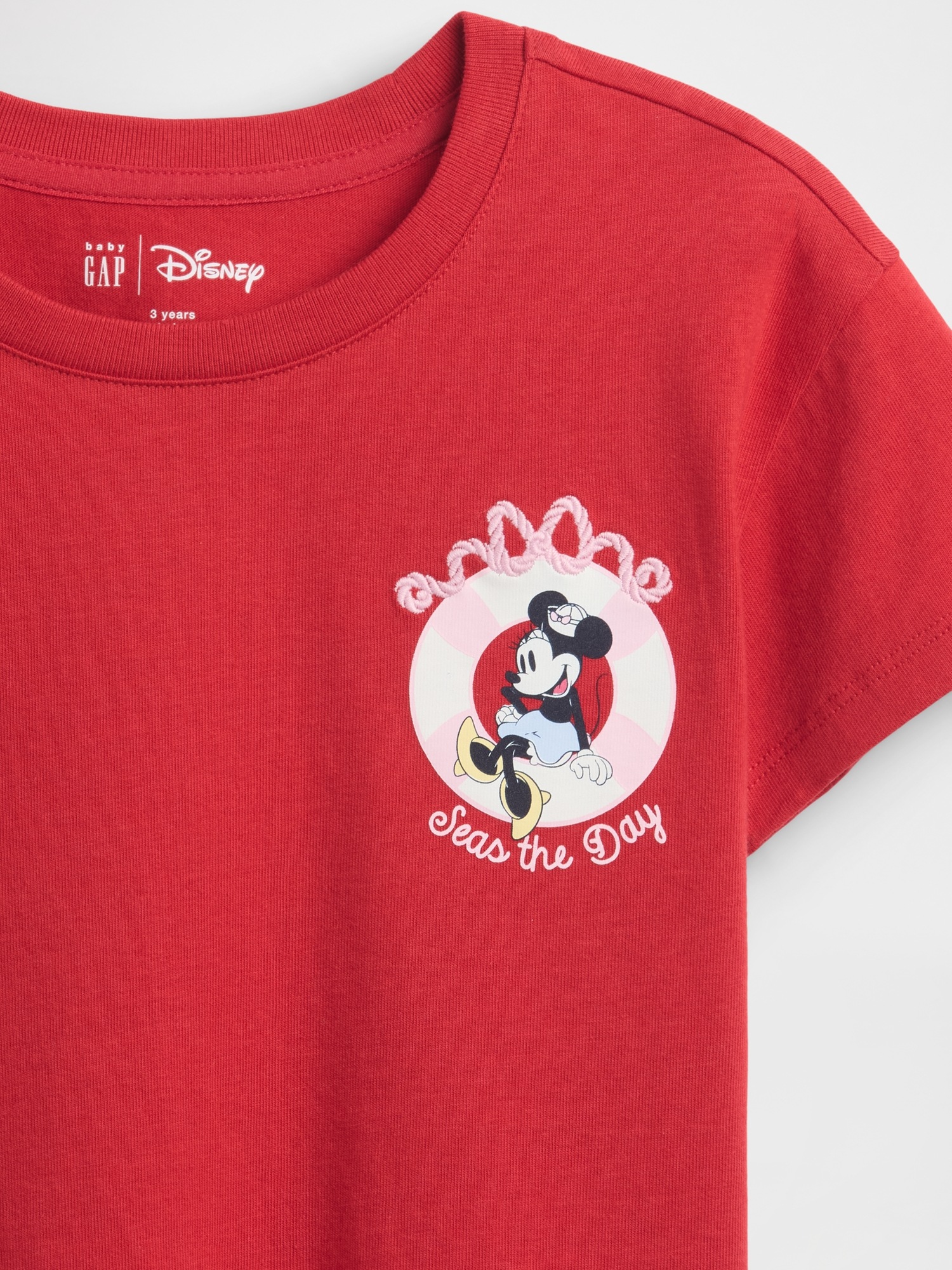 Детская футболка Gap × Disney Baby & Toddler Graphic, цвет: Красный — фото 4