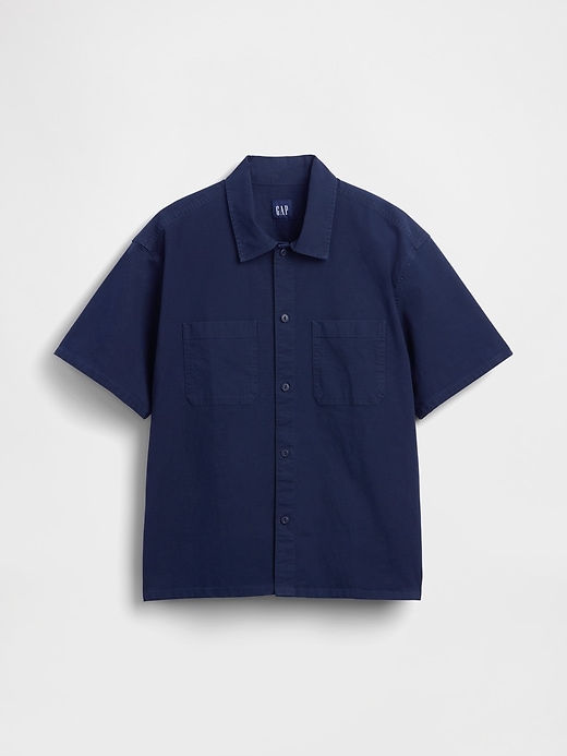 Image number 5 showing, Relaxed Straight-Hem Utility Shirt