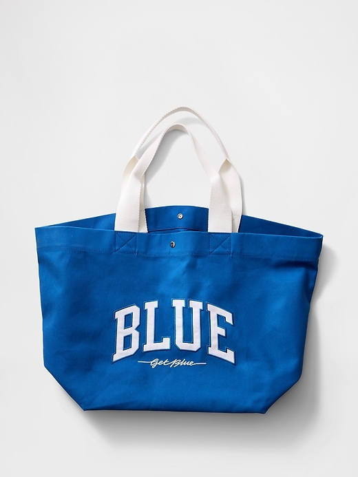 Get Blue Canvas Tote Bag | Gap