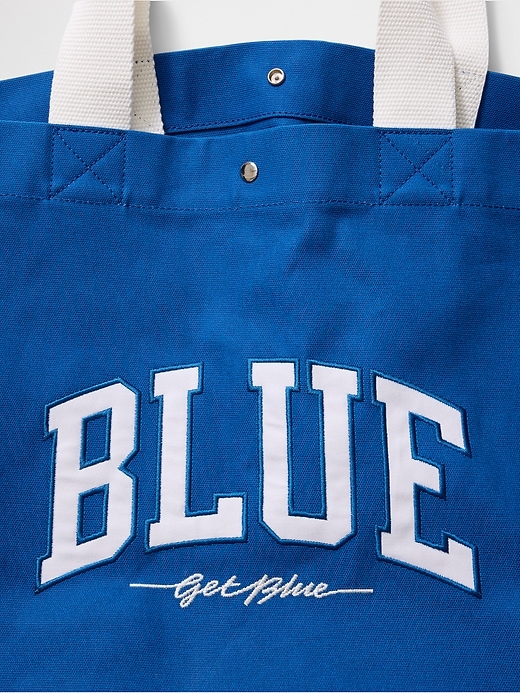 Get Blue Canvas Tote Bag | Gap
