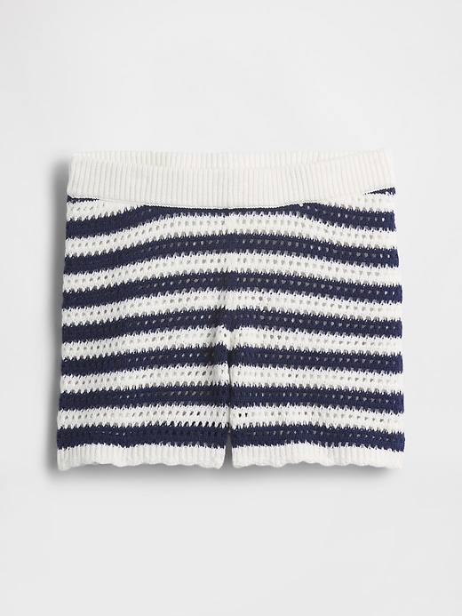 Image number 2 showing, Kids Crochet Stripe Easy Shorts