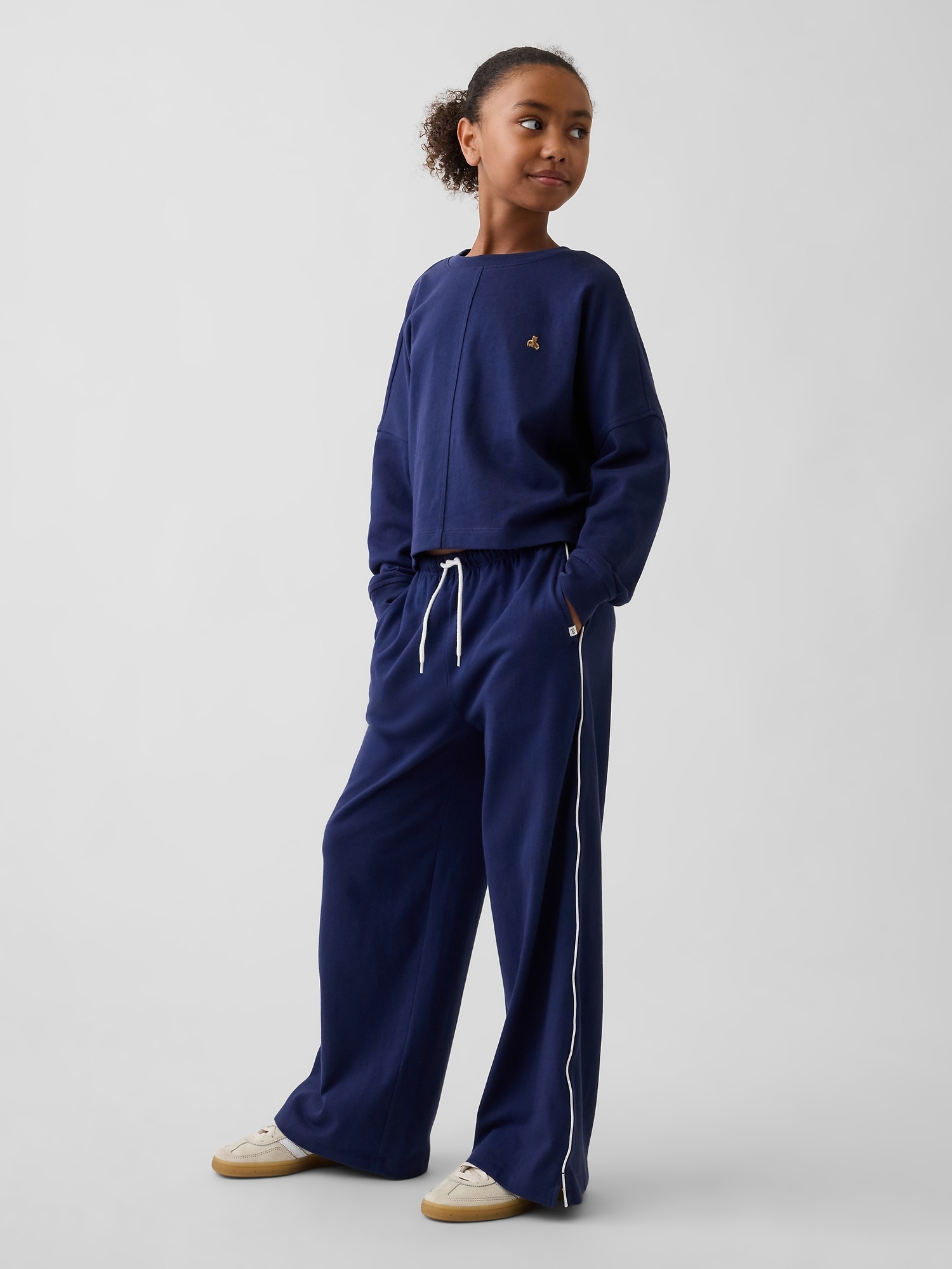Детские широкие брюки Gap Relaxed Easy