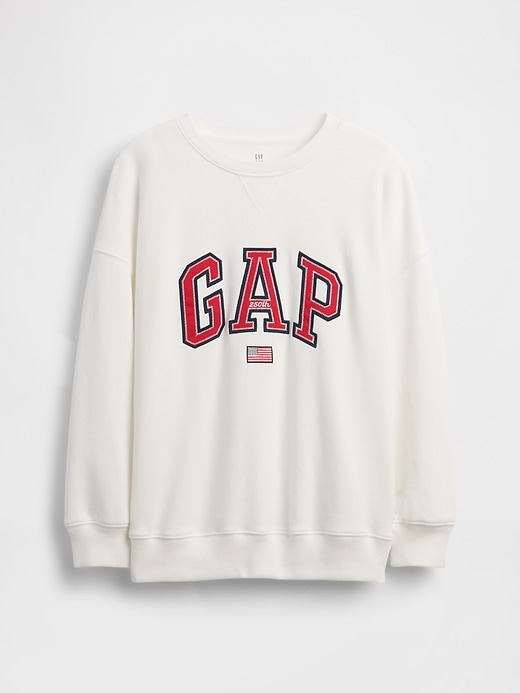 Image number 2 showing, Kids VintageSoft Terry Oversized Graphic Sweatshirt