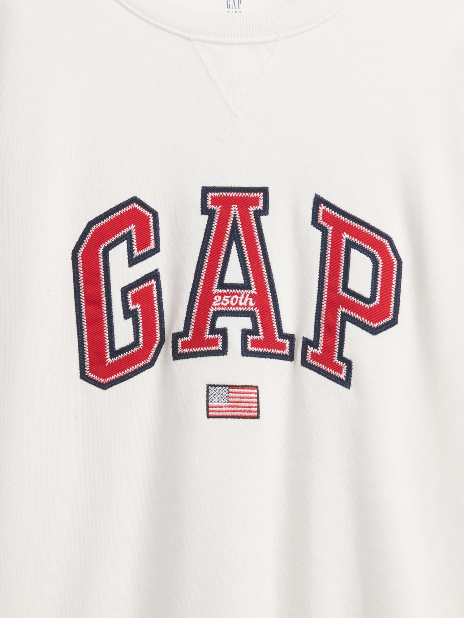Детский свитшот Gap VintageSoft Terry Oversized Graphic, цвет: Молочный белый — фото 5