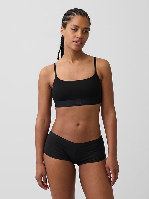 Organic Stretch Cotton Logo Bralette from GAP - $23 (22% off)