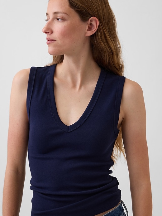 Image number 4 showing, Modern V-Neck Tank Top