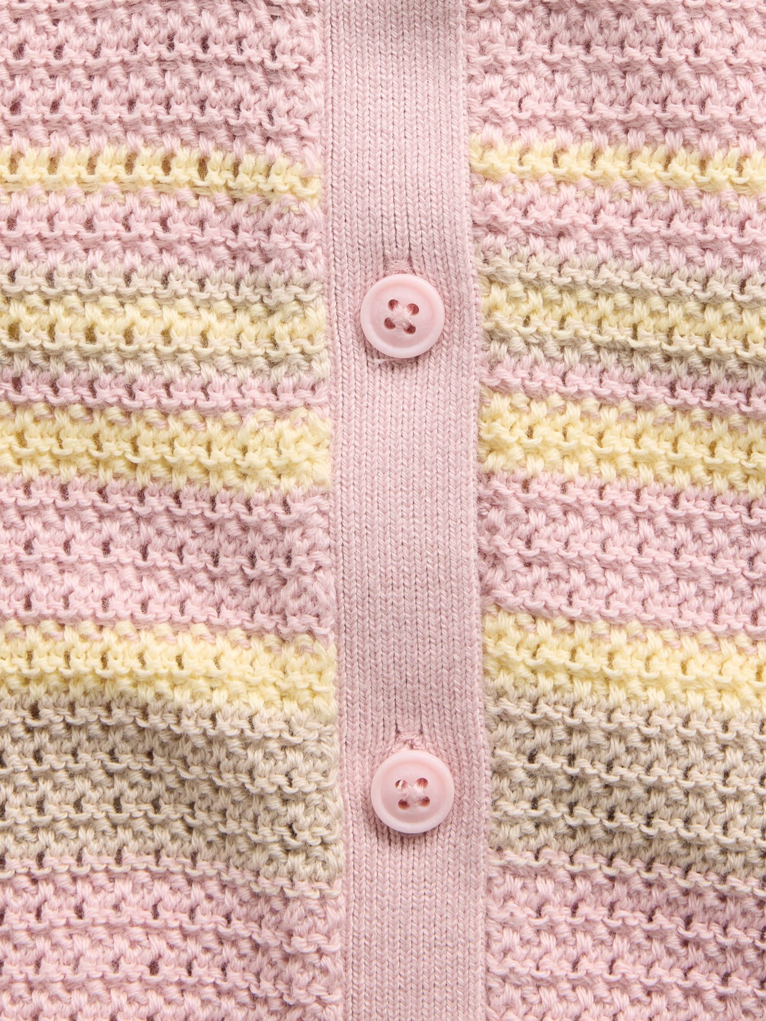 Baby Crochet Stripe Vest Outfit Set