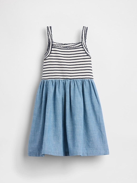 Image number 3 showing, Baby & Toddler Mixed Media Apron Dress