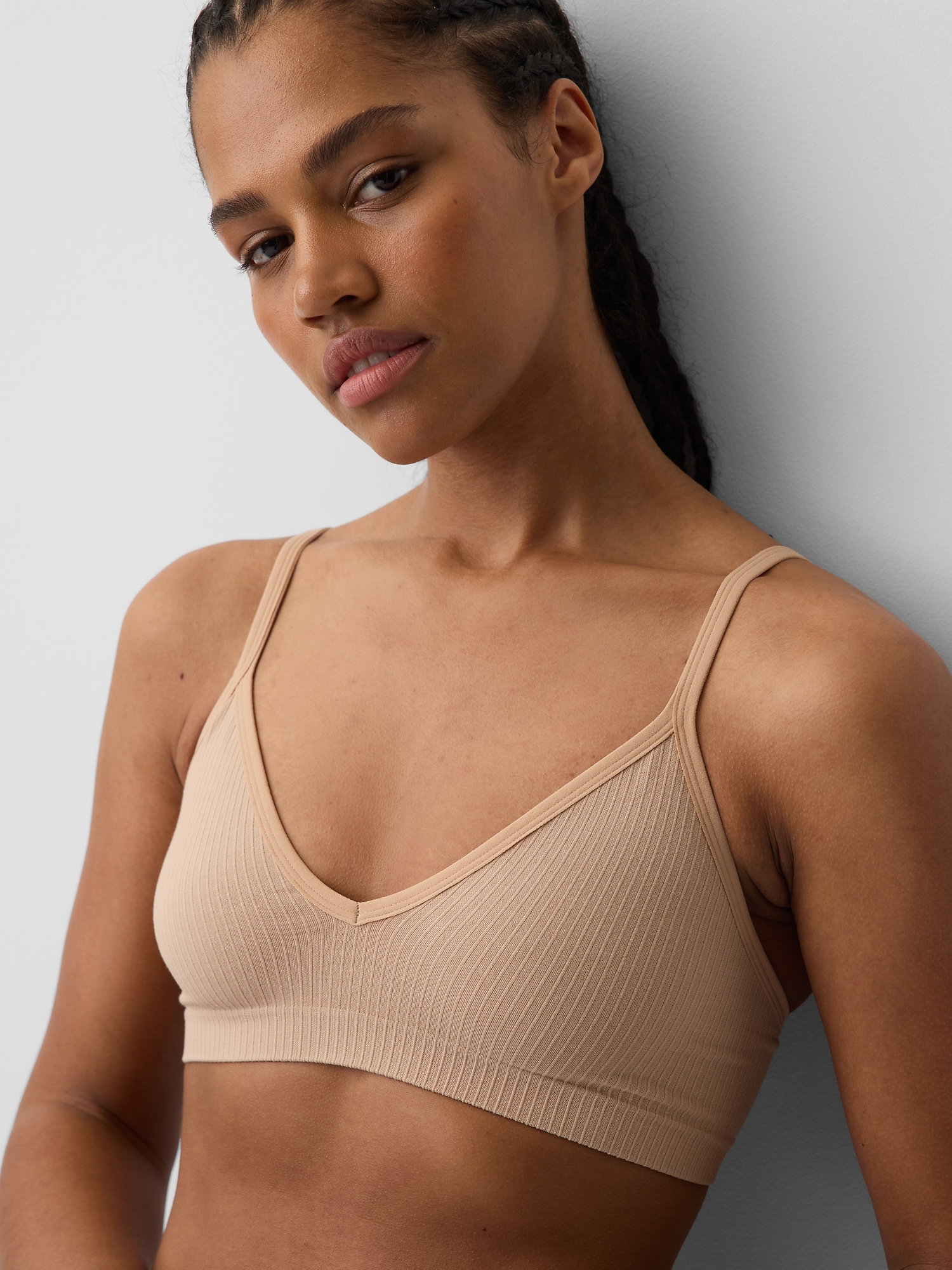 Seamless Rib Triangle Bralette