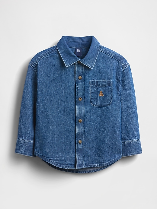 Image number 2 showing, Baby & Toddler Denim Big Shirt