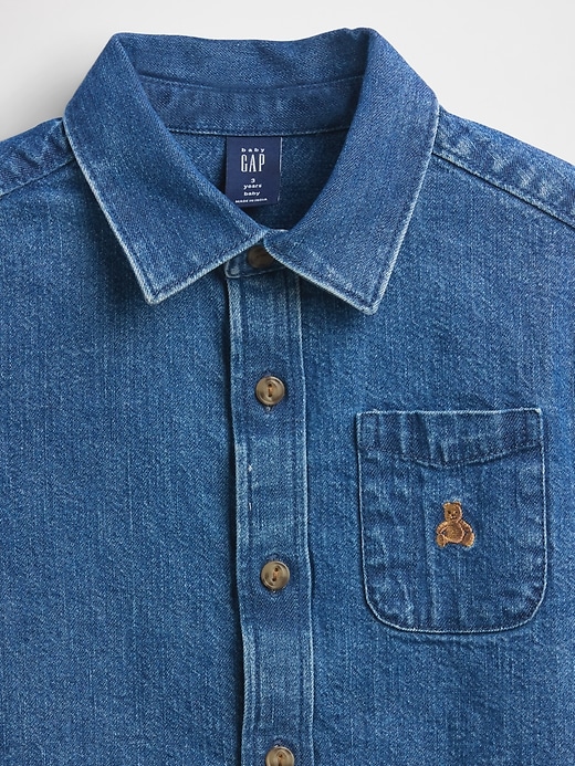 Image number 4 showing, Baby & Toddler Denim Big Shirt