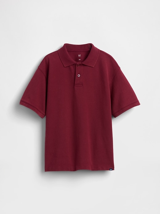 Image number 2 showing, Kids Relaxed Pique Polo Shirt
