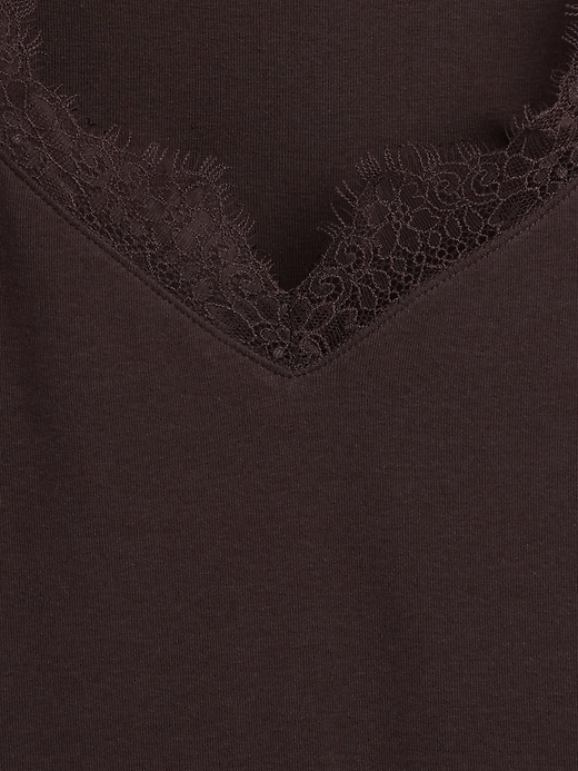 Image number 4 showing, Modern Lace-Trim Top
