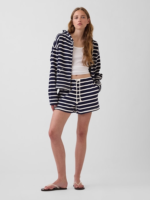 Image number 1 showing, 3.5" Towel Terry Relaxed Easy Shorts