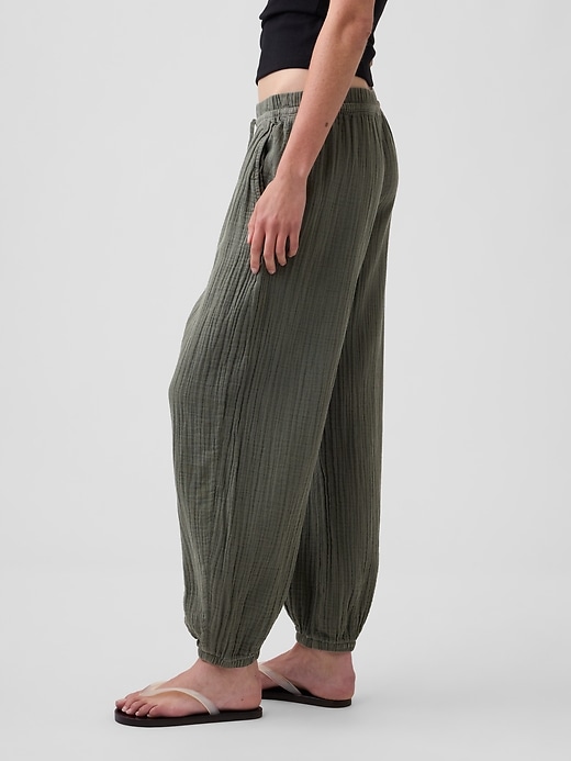 Image number 3 showing, Cotton Gauze Easy Joggers