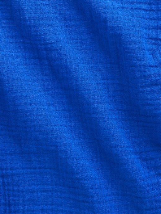 Image number 4 showing, Cotton Gauze Racer Shell Tank Top