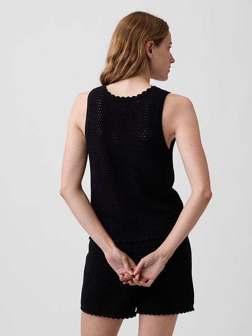 Image number 3 showing, 100% Cotton Crochet Tank Top
