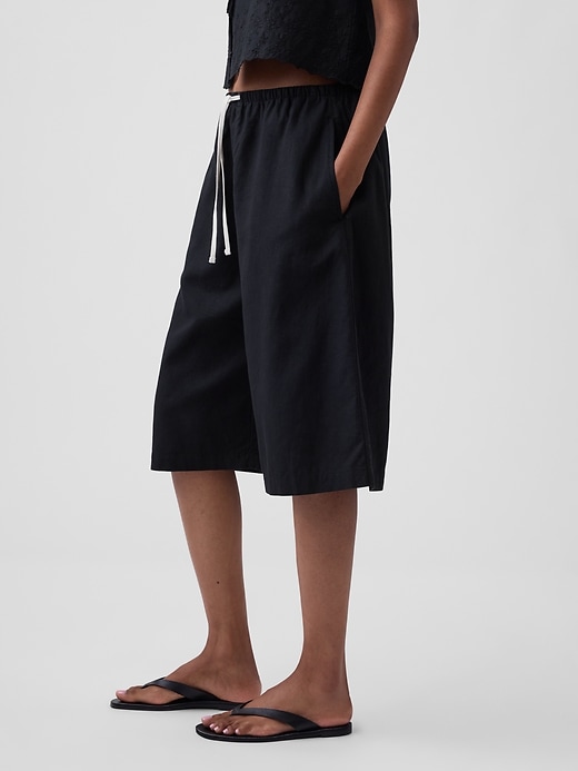 Image number 3 showing, Linen-Blend Relaxed Easy Culotte Pants