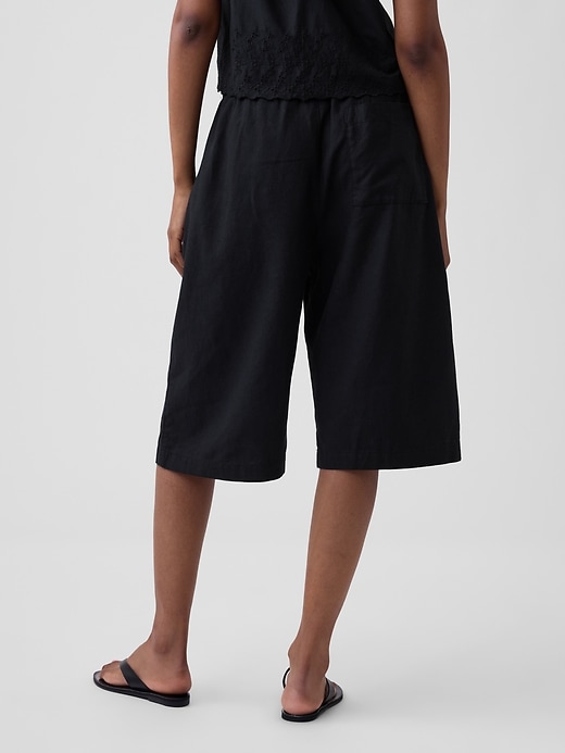 Image number 4 showing, Linen-Blend Relaxed Easy Culotte Pants