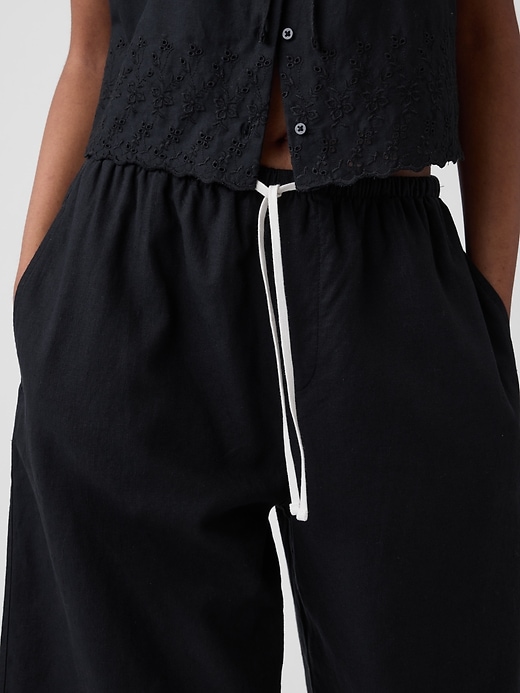 Image number 7 showing, Linen-Blend Relaxed Easy Culotte Pants