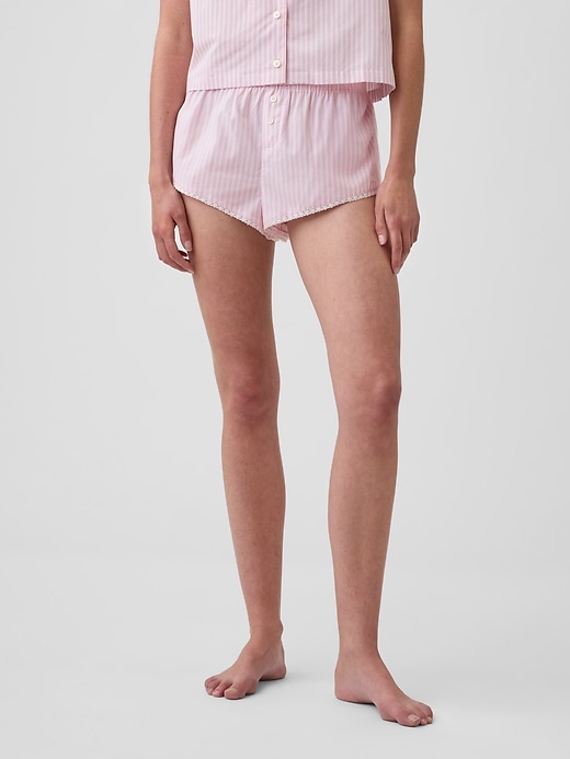 Image number 2 showing, Poplin Stripe Bloomer PJ Shorts