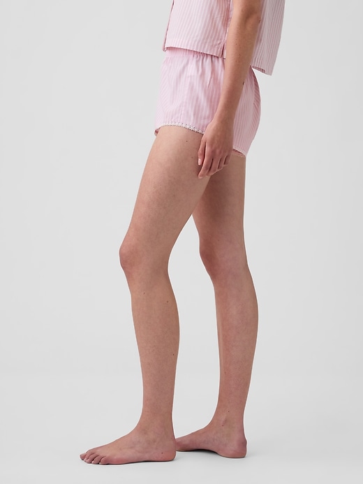 Image number 3 showing, Poplin Stripe Bloomer PJ Shorts