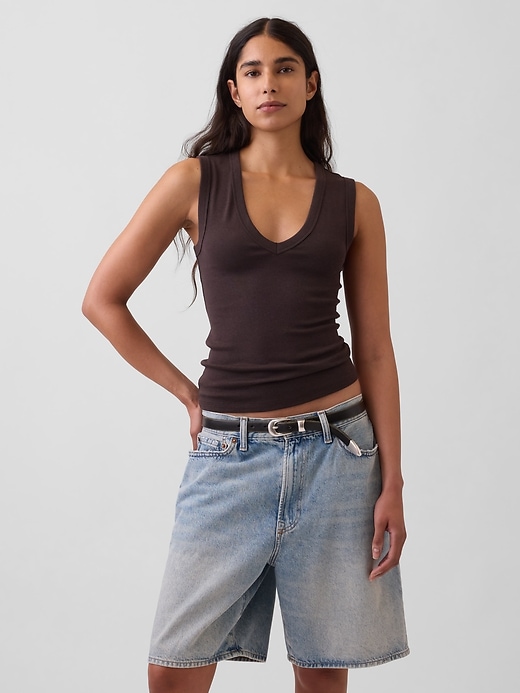 Image number 1 showing, Modern V-Neck Tank Top