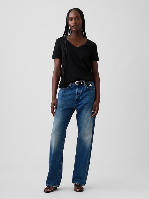 Image number 3 showing, Organic Cotton VintageSoft V-Neck T-Shirt