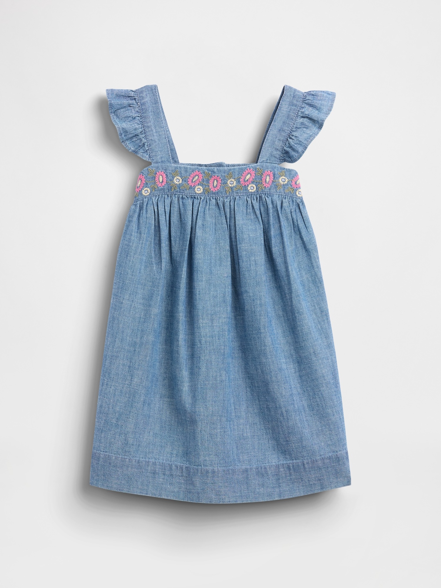 Детские платья Gap Baby & Toddler Embroidered Denim Dress — фото 2