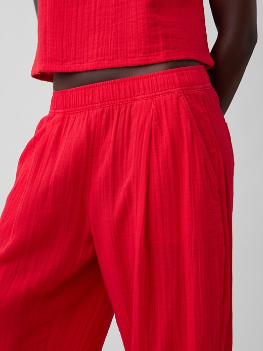 Image number 6 showing, Cotton Gauze Easy Barrel Pants