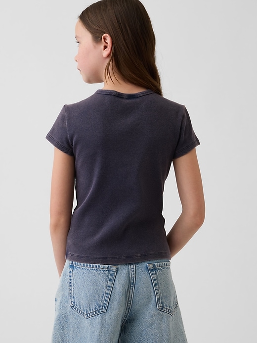 Image number 3 showing, Kids Embroidered Rib T-Shirt