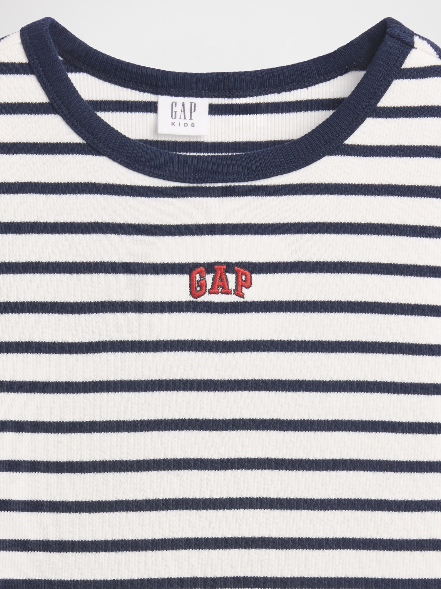 Kids Embroidered Rib T-Shirt