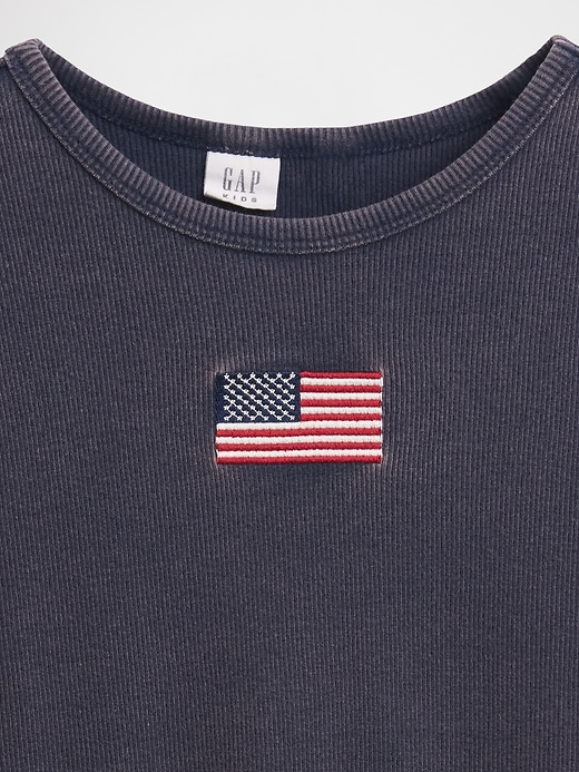Image number 4 showing, Kids Embroidered Rib T-Shirt