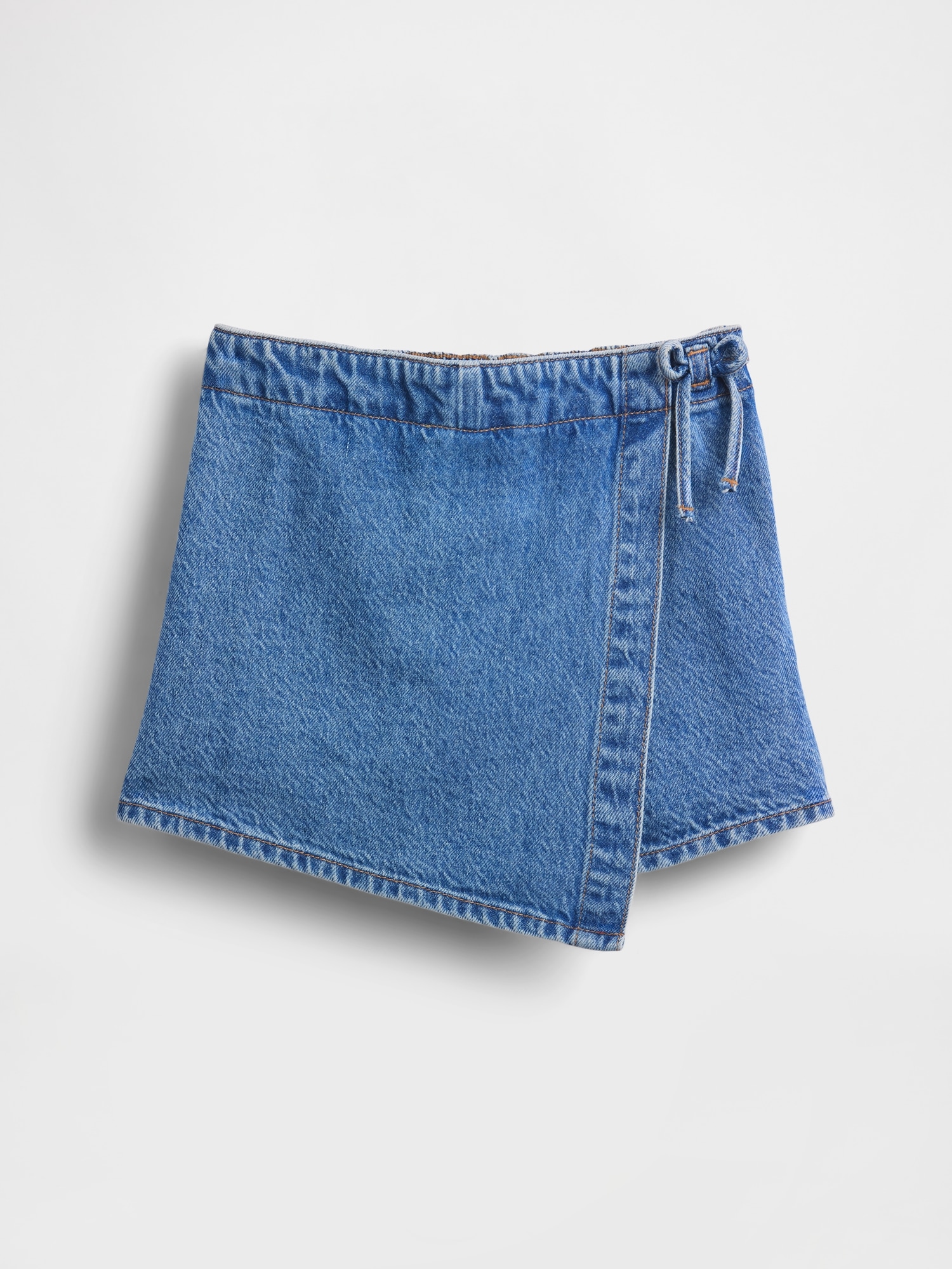 Kids Denim Wrap Skort