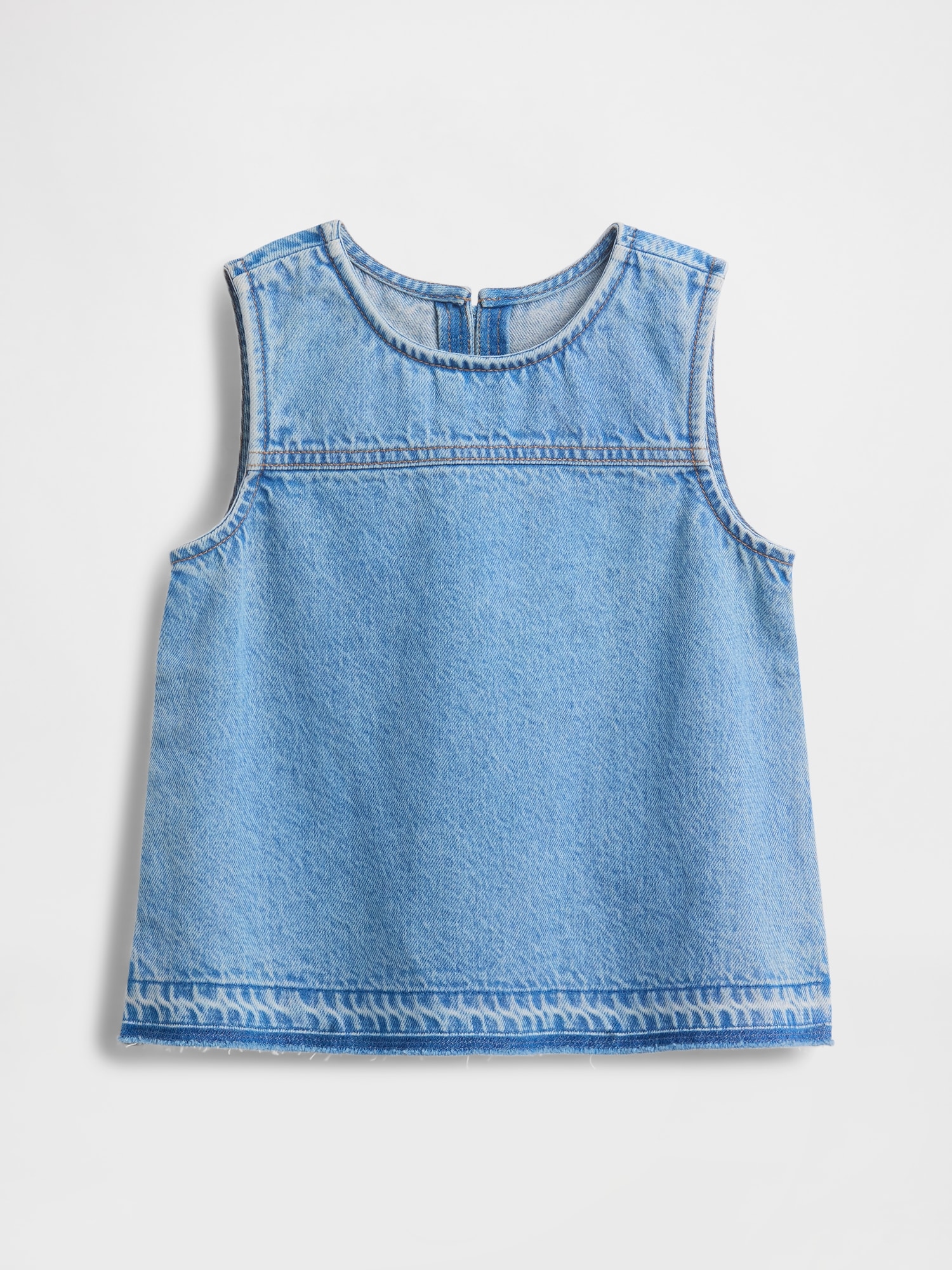 Kids Denim Shell Tank Top