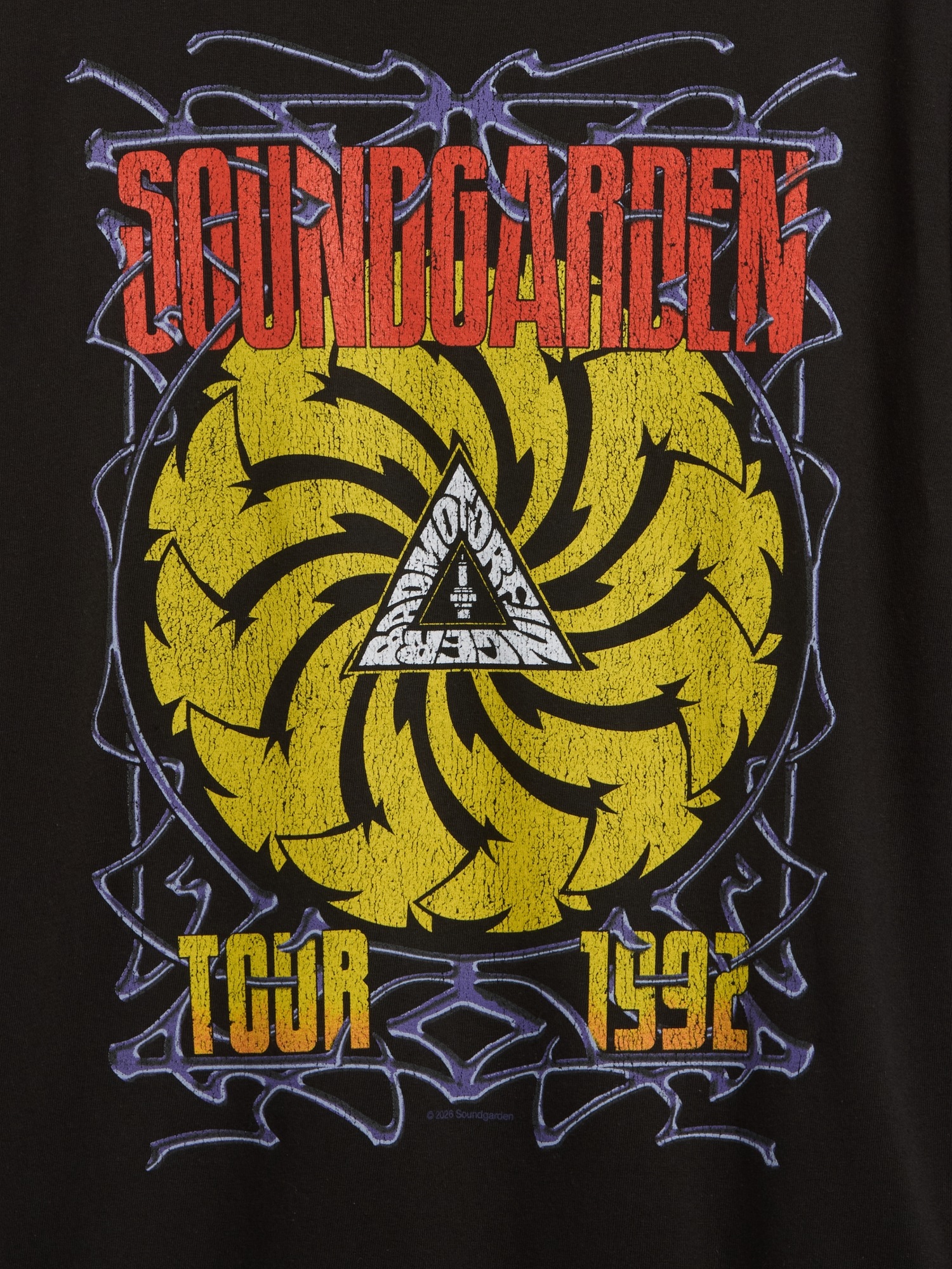 Мужские футболки Gap Soundgarden Heavyweight Crop Graphic T-Shirt — фото 4