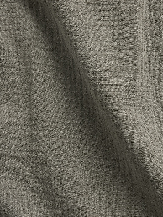 Image number 4 showing, Cotton Gauze Racer Shell Tank Top