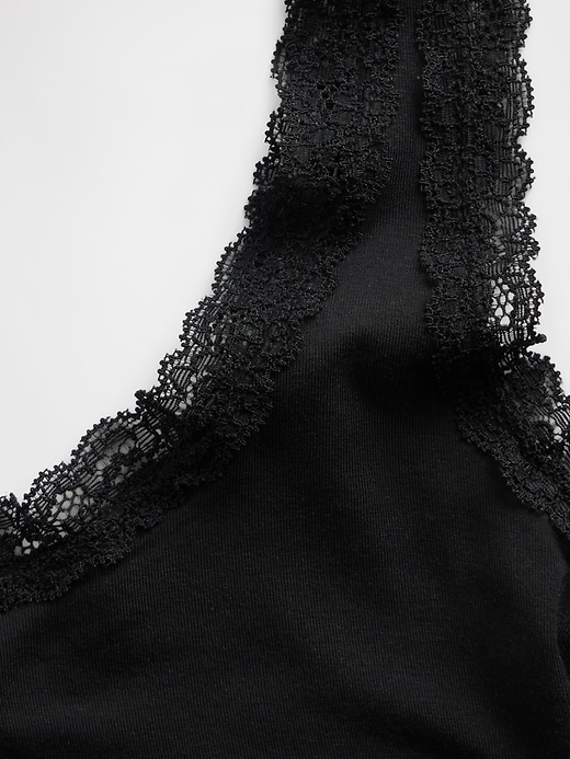 Image number 4 showing, Softest Modal Lace-Trim PJ Tank Top