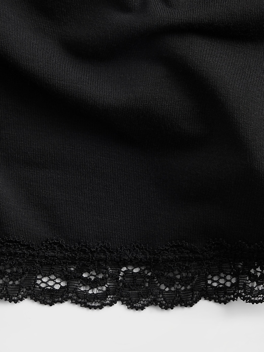 Image number 5 showing, Softest Modal Lace-Trim PJ Shorts