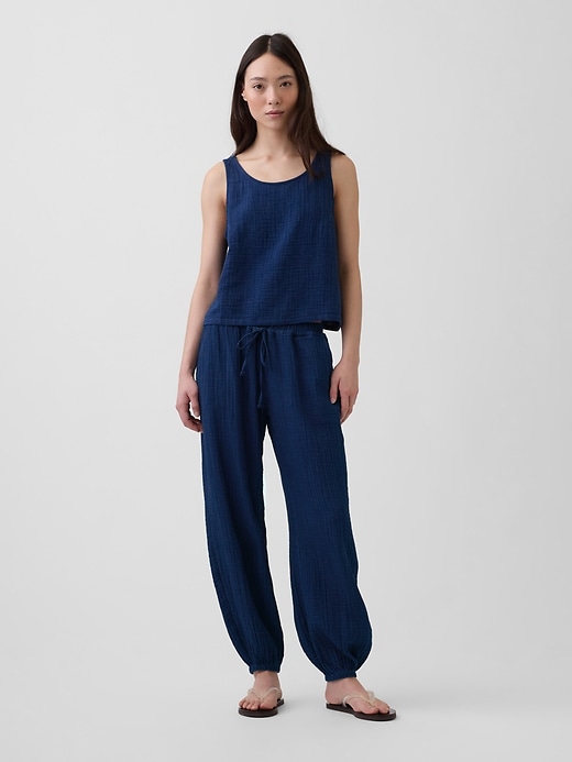 Cotton Gauze Denim Easy Barrel Joggers from GAP - $89.95