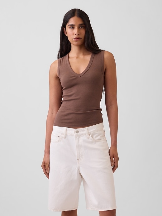 Image number 1 showing, Modern V-Neck Tank Top