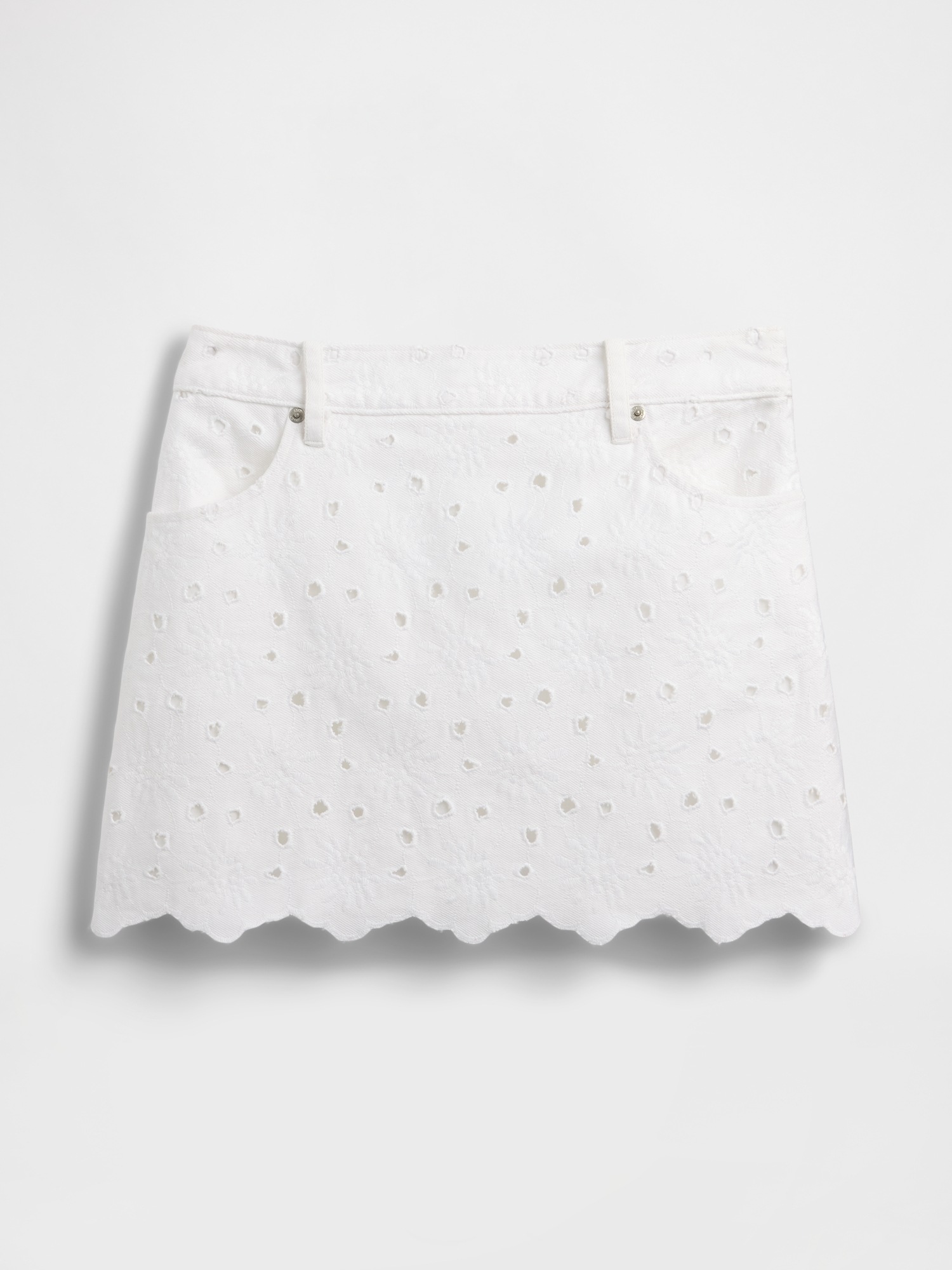 Женские юбки Gap Embroidered Mini Skirt — фото 5