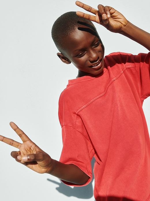 Image number 3 showing, Kids Heavyweight Seam T-Shirt