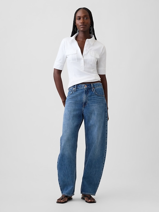 Image number 2 showing, Modern Elbow-Sleeve Utility T-Shirt