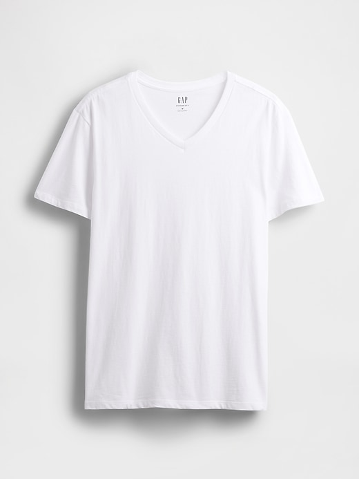 Image number 5 showing, Cotton Jersey V-Neck T-Shirt