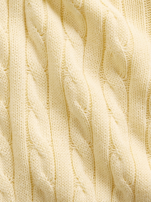 Image number 5 showing, Kids Cable-Knit Sweater Zip Hoodie