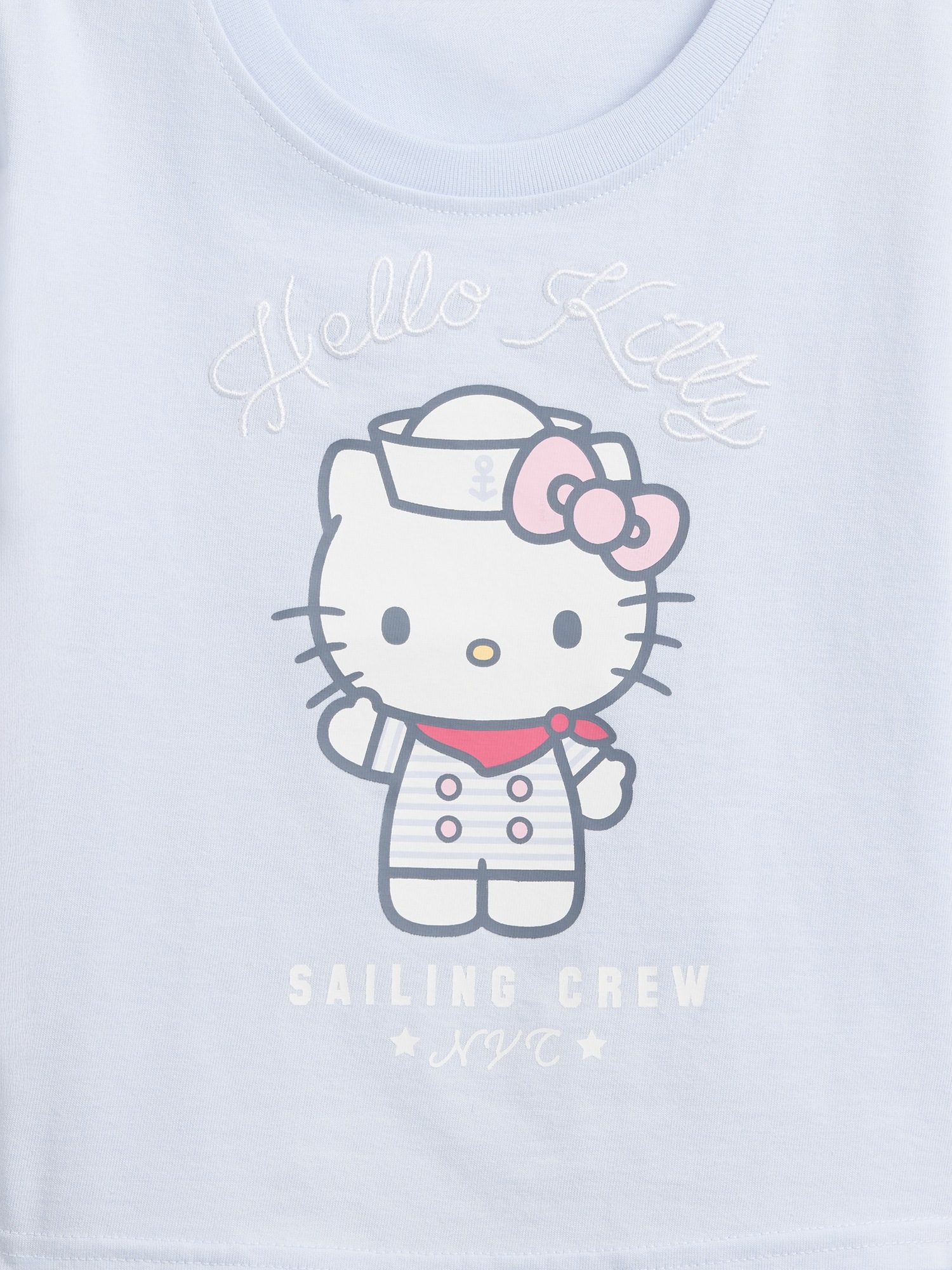 Футболка Gap Hello Kitty Graphic T-Shirt для малышей, цвет: Синий — фото 4